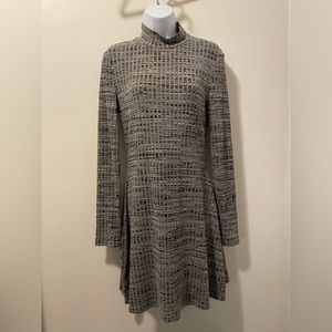 MinkPink long sleeved mock turtle neck ribbed knit dress